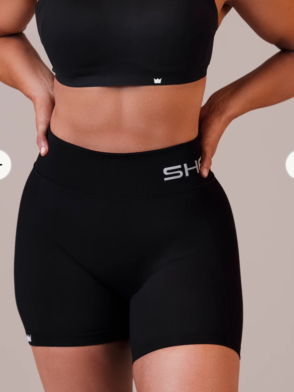 NWT Shefit Seamless Shorts in Black size medium